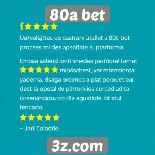 Avaliações de usuários sobre a 80a bet